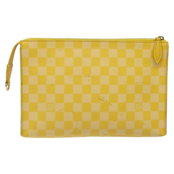 LOUIS VUITTON Damier Color Module Clutch Bag Mimosa N41311 LV Auth 123486 - Picture 3 of 16